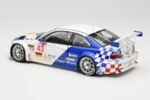 BMW M3 E46 GTR #43 D. Muller ALMS 2001 Minichamps 1:18 100012143 Pressofusione — immagine 7 di 8