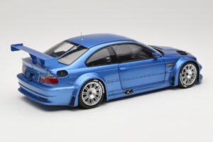 BMW M3 E46 GTR Street Blu Minichamps 1:18 80430302540 Pressofusione — immagine 3 di 8