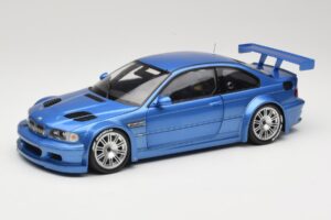 BMW M3 E46 GTR Street Blu Minichamps 1:18 80430302540 Pressofusione