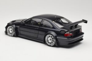 BMW M3 E46 GTR Street Carbon Black Minichamps 1:18 80430152552 Pressofusione — immagine 7 di 8