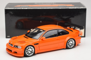 BMW M3 E46 GTR Street Arancione Minichamps 1:18 100012106 Pressofusione — immagine 8 di 8