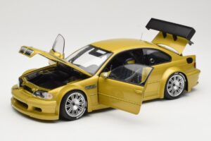 BMW M3 E46 GTR Street Phoenix Yellow Minichamps 1:18 80430309444 Pressofusione — immagine 2 di 8