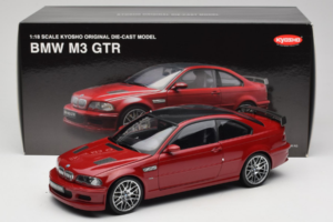BMW M3 E46 GTR Street Rosso Kyosho 1:18 08507R Pressofusione — immagine 8 di 8