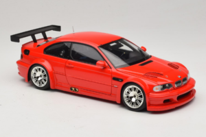 BMW M3 E46 GTR Street Rosso Minichamps 1:18 100012101 Pressofusione — immagine 6 di 8
