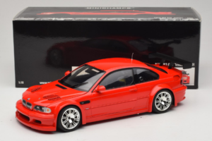 BMW M3 E46 GTR Street Rosso Minichamps 1:18 100012101 Pressofusione — immagine 8 di 8