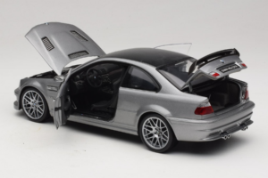 BMW M3 E46 GTR Street Grigio Argento Kyosho 1:18 08507S Pressofusione — immagine 5 di 8