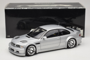 BMW M3 E46 GTR Street Argento Minichamps 1:18 100012100 Pressofusione — immagine 8 di 8