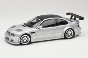 BMW M3 E46 GTR Street Argento With Carbon Roof Minichamps 1:18 100012102 Pressofusione