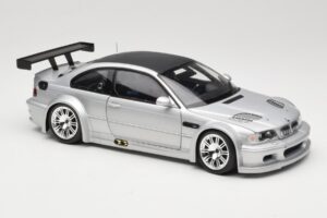 BMW M3 E46 GTR Street Argento With Carbon Roof Minichamps 1:18 100012102 Pressofusione — immagine 6 di 8