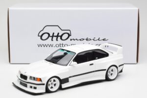 BMW M3 GTR E36 Khyzyl Saleem Alpine Bianco Otto 1:18 OT1051 Resina — immagine 6 di 6
