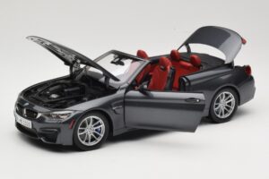 BMW M4 F83 Cabriolet Mineral Grey Paragon 1:18 80432339610 Pressofusione — immagine 2 di 8