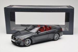 BMW M4 F83 Cabriolet Mineral Grey Paragon 1:18 80432339610 Pressofusione — immagine 8 di 8