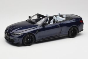 BMW M4 G82 Cabriolet Blu Metallic Minichamps 1:18 110021031 Pressofusione