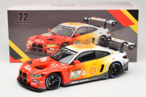 BMW M4 GT3 #72 D. Harper / M. Hesse / C. Weerts BMW M Team RMG 24 Hours of Nurburgring 2024 Minichamps 1:18 113242072 Pressof — immagine 8 di 8
