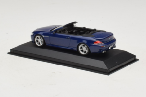 BMW M6 E64 Cabriolet Blue Metallic Minichamps 1:43 BMW017 Pressofusione — immagine 3 di 4