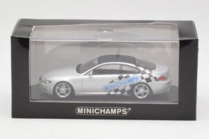 BMW M6 E63 IAA Frankfurt Argento Minichamps 1:43 M6001 Pressofusione — immagine 4 di 4