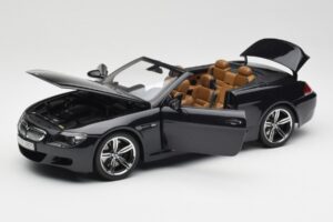 BMW M6 E64 Cabriolet Sapphire Black Kyosho 1:18 80430417424 Pressofusione — immagine 2 di 9