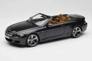 BMW M6 E64 Cabriolet Sapphire Black Kyosho 1:18 80430417424 Pressofusione