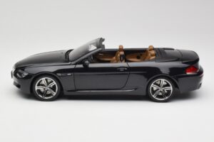 BMW M6 E64 Cabriolet Sapphire Black Kyosho 1:18 80430417424 Pressofusione — immagine 5 di 9