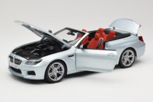 BMW M6 F12 Cabriolet Silverstone Silver Paragon 1:18 8043225656 Pressofusione — immagine 2 di 8
