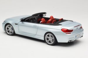 BMW M6 F12 Cabriolet Silverstone Silver Paragon 1:18 8043225656 Pressofusione — immagine 7 di 8