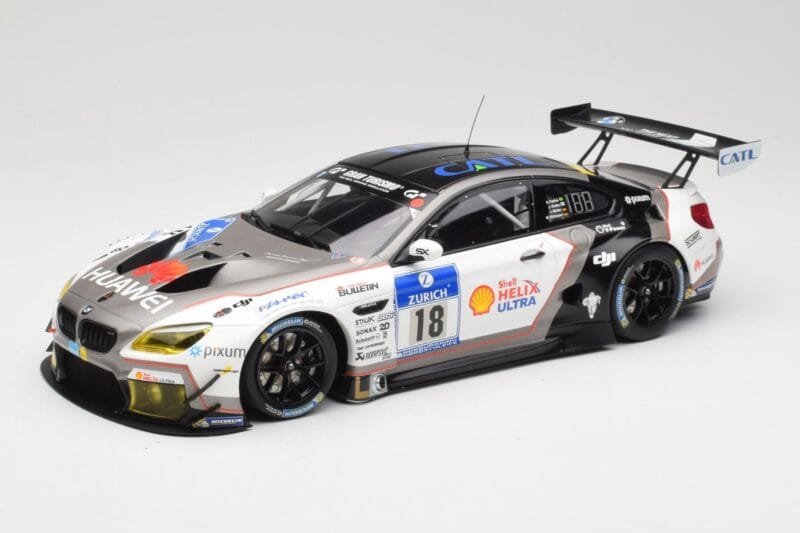 BMW M6 GT3 F13 #18 Schubert Motorsport A. Farfus / J. Krohn 24h Nurburgring 2016 Minichamps 1:18 155162618 Pressofusione