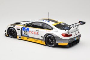 BMW M6 GT3 F13 #23 Rowe Racing A. Sims / P. Eng 24h Nurburgring 2016 Minichamps 1:18 155162623 Pressofusione — immagine 5 di 6