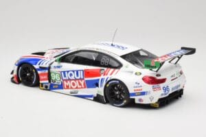 BMW M6 GT3 F13 #96 Turner Motorsport B. Auberlen / R. Foley Class Winner Petit Le Mans 2019 Minichamps 1:18 153192696 Pressof — immagine 5 di 6