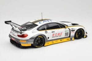 BMW M6 GT3 F13 #98 Rowe Racing T. Blomqvist / N. Catsburg 24 Hours of Spa 2017 Minichamps 1:18 155172688 Pressofusione — immagine 2 di 6