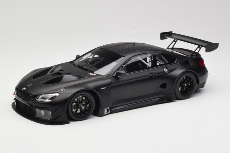 BMW M6 GT3 F13 Plain Body Version Matte Black Minichamps 1:18 155162610 Pressofusione