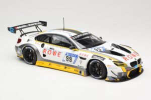 BMW M6 GT3 Rowe Racing #99 M. Basseng / M. Martin 24 Hours Nurburgring 2017 Minichamps 1:18 155172699 Pressofusione — immagine 4 di 6