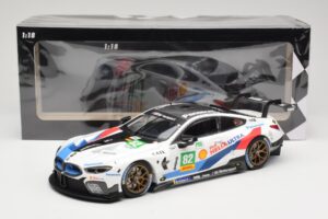 BMW M8 GTE Team Mtek #82 T. Blomqvist / A. Felix da Costa 6 Hours of Fuji 2018 Minichamps 1:18 155182982 Pressofusione — immagine 6 di 6