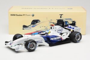 BMW Sauber F1.06 #16 N. Heidfeld Launch Version 2006 Minichamps 1:18 80430413183 Pressofusione — immagine 6 di 6