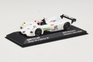 BMW V12 LMR #42 T. Kristensen / J.J. Lehto / J. Muller 24 Hours of Le Mans 1999 Minichamps 1:43 80429418137 Pressofusione — immagine 2 di 5
