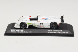 BMW V12 LMR #42 T. Kristensen / J.J. Lehto / J. Muller 24 Hours of Le Mans 1999 Minichamps 1:43 80429418137 Pressofusione