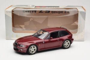 BMW Z3 Coupe 2.8 Red Metallic UT Models 1:18 20423 Pressofusione — immagine 8 di 8