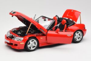 BMW Z3 E36/7 Roadster Rosso Bburago 1:18 3349 Pressofusione — immagine 2 di 8