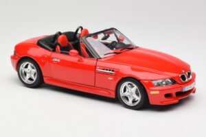 BMW Z3 E36/7 Roadster Rosso Bburago 1:18 3349 Pressofusione — immagine 6 di 8