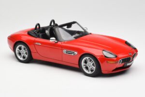 BMW Z8 E52 Rosso AUTOart 1:18 70513 Pressofusione — immagine 6 di 8
