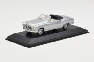 Borgward Isabella Cabriolet Argento Minichamps 1:43 400096030 Pressofusione — immagine 2 di 4