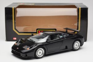 Bugatti EB110 Nero Bburago 1:18 3055 Pressofusione — immagine 8 di 8