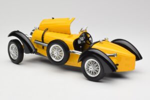 Bugatti Type 59 Giallo Bburago 1:18 3005 Pressofusione — immagine 5 di 8