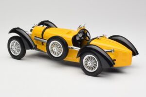 Bugatti Type 59 Giallo Bburago 1:18 3005 Pressofusione — immagine 7 di 8