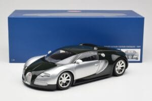 Bugatti Veyron Edition Centenaire Chrome Green Minichamps 1:18 100110852 Pressofusione — immagine 8 di 8