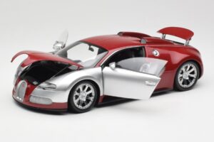 Bugatti Veyron Edition Centenaire Chrome Red Minichamps 1:18 100110851-O Pressofusione — immagine 2 di 8