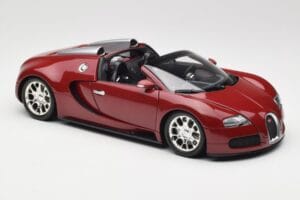 Bugatti Veyron Grand Sport Rosso Minichamps 1:18 100110832 Pressofusione — immagine 7 di 9
