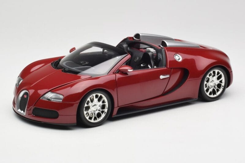 Bugatti Veyron Grand Sport Rosso Minichamps 1:18 100110832 Pressofusione