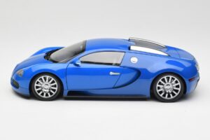 Bugatti Veyron Azzurro Blu Scuro Minichamps 1:18 100110821 Pressofusione — immagine 4 di 8