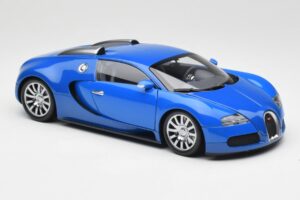 Bugatti Veyron Azzurro Blu Scuro Minichamps 1:18 100110821 Pressofusione — immagine 6 di 8