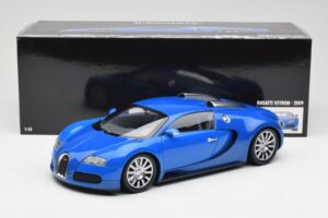 Bugatti Veyron Azzurro Blu Scuro Minichamps 1:18 100110821 Pressofusione — immagine 8 di 8